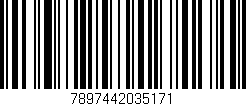 Código de barras (EAN, GTIN, SKU, ISBN): '7897442035171'