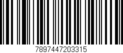 Código de barras (EAN, GTIN, SKU, ISBN): '7897447203315'