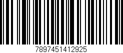 Código de barras (EAN, GTIN, SKU, ISBN): '7897451412925'