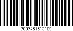 Código de barras (EAN, GTIN, SKU, ISBN): '7897451513189'