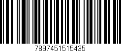 Código de barras (EAN, GTIN, SKU, ISBN): '7897451515435'