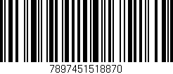 Código de barras (EAN, GTIN, SKU, ISBN): '7897451518870'