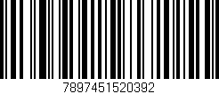 Código de barras (EAN, GTIN, SKU, ISBN): '7897451520392'
