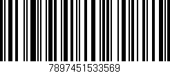 Código de barras (EAN, GTIN, SKU, ISBN): '7897451533569'