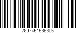 Código de barras (EAN, GTIN, SKU, ISBN): '7897451536805'