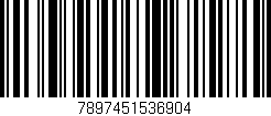 Código de barras (EAN, GTIN, SKU, ISBN): '7897451536904'