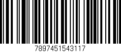 Código de barras (EAN, GTIN, SKU, ISBN): '7897451543117'