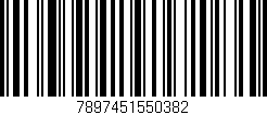 Código de barras (EAN, GTIN, SKU, ISBN): '7897451550382'