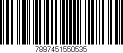 Código de barras (EAN, GTIN, SKU, ISBN): '7897451550535'