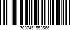 Código de barras (EAN, GTIN, SKU, ISBN): '7897451550566'