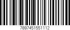 Código de barras (EAN, GTIN, SKU, ISBN): '7897451551112'