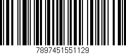 Código de barras (EAN, GTIN, SKU, ISBN): '7897451551129'