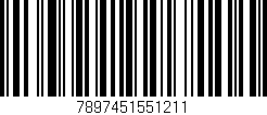 Código de barras (EAN, GTIN, SKU, ISBN): '7897451551211'