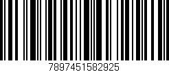 Código de barras (EAN, GTIN, SKU, ISBN): '7897451582925'