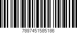 Código de barras (EAN, GTIN, SKU, ISBN): '7897451585186'