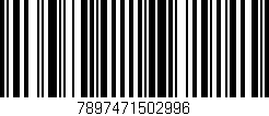 Código de barras (EAN, GTIN, SKU, ISBN): '7897471502996'