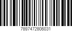 Código de barras (EAN, GTIN, SKU, ISBN): '7897472806031'