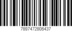 Código de barras (EAN, GTIN, SKU, ISBN): '7897472806437'