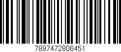 Código de barras (EAN, GTIN, SKU, ISBN): '7897472806451'