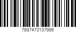 Código de barras (EAN, GTIN, SKU, ISBN): '7897473137998'