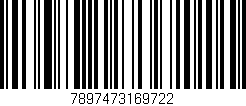 Código de barras (EAN, GTIN, SKU, ISBN): '7897473169722'