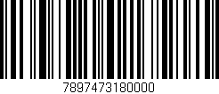 Código de barras (EAN, GTIN, SKU, ISBN): '7897473180000'