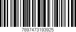 Código de barras (EAN, GTIN, SKU, ISBN): '7897473193925'
