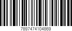 Código de barras (EAN, GTIN, SKU, ISBN): '7897474104869'