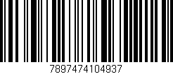 Código de barras (EAN, GTIN, SKU, ISBN): '7897474104937'
