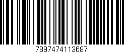 Código de barras (EAN, GTIN, SKU, ISBN): '7897474113687'