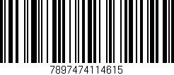 Código de barras (EAN, GTIN, SKU, ISBN): '7897474114615'