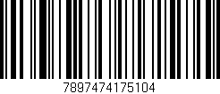 Código de barras (EAN, GTIN, SKU, ISBN): '7897474175104'