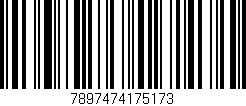 Código de barras (EAN, GTIN, SKU, ISBN): '7897474175173'