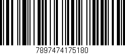 Código de barras (EAN, GTIN, SKU, ISBN): '7897474175180'