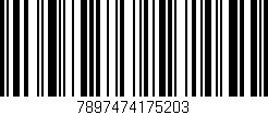 Código de barras (EAN, GTIN, SKU, ISBN): '7897474175203'