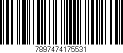 Código de barras (EAN, GTIN, SKU, ISBN): '7897474175531'
