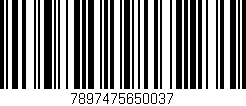 Código de barras (EAN, GTIN, SKU, ISBN): '7897475650037'