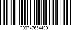 Código de barras (EAN, GTIN, SKU, ISBN): '7897476644981'