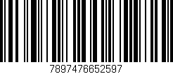 Código de barras (EAN, GTIN, SKU, ISBN): '7897476652597'