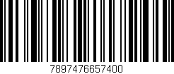 Código de barras (EAN, GTIN, SKU, ISBN): '7897476657400'