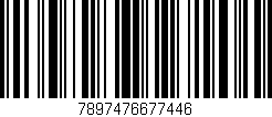 Código de barras (EAN, GTIN, SKU, ISBN): '7897476677446'