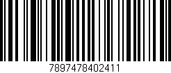 Código de barras (EAN, GTIN, SKU, ISBN): '7897478402411'