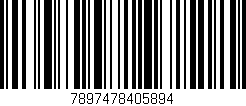 Código de barras (EAN, GTIN, SKU, ISBN): '7897478405894'