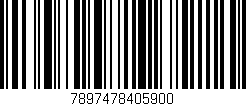 Código de barras (EAN, GTIN, SKU, ISBN): '7897478405900'