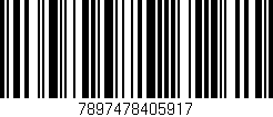 Código de barras (EAN, GTIN, SKU, ISBN): '7897478405917'