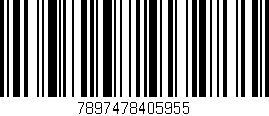 Código de barras (EAN, GTIN, SKU, ISBN): '7897478405955'