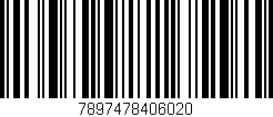 Código de barras (EAN, GTIN, SKU, ISBN): '7897478406020'