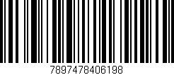 Código de barras (EAN, GTIN, SKU, ISBN): '7897478406198'