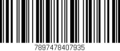 Código de barras (EAN, GTIN, SKU, ISBN): '7897478407935'