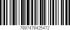 Código de barras (EAN, GTIN, SKU, ISBN): '7897478425472'